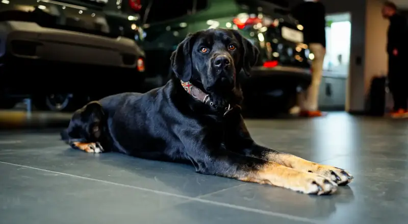 Oskar, der Hund von Autohaus Johannsen